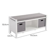 Corner Office Ainsley Shoe Storage Bench