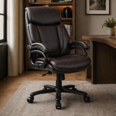 Corner Office Starspace Faux Leather Ergonomic Executive Chair