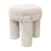Corner Office Robin Boucle Accent Stool