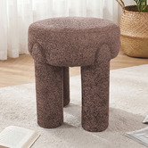 Corner Office Robin Boucle Accent Stool