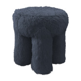 Corner Office Evans Faux Fur Accent Stool