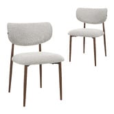Corner Office Seymour Boucle Dining Chairs