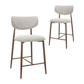 Corner Office 65.5cm Seymour Boucle Bar Stools