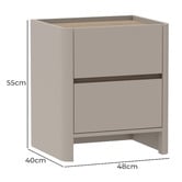 Corner Office Windsor Bedside Table
