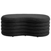 Corner Office Andres Boucle Storage Ottoman Bench