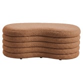 Corner Office Andres Boucle Storage Ottoman Bench