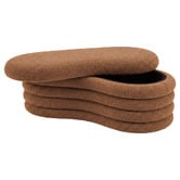 Corner Office Andres Boucle Storage Ottoman Bench