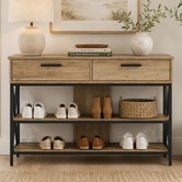 Corner Office Xyler 2 Drawer Console Table