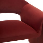 Corner Office Anthea Velvet Accent Chair
