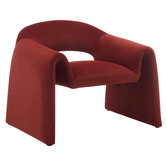 Corner Office Anthea Velvet Accent Chair