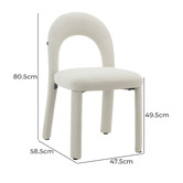 Corner Office Clementine Velvet Dining Chairs