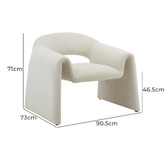 Corner Office Anthea Velvet Accent Chair