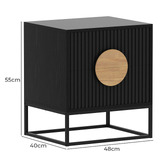 Corner Office Anallise 2 Drawer Bedside Table