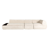 Corner Office Layra 4 Seater Boucle Compressed Modular Sofa with Chaise