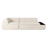 Corner Office Layra 3 Seater Boucle Compressed Modular Sofa with Chaise