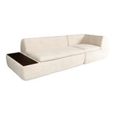 Corner Office Layra 3 Seater Boucle Compressed Modular Sofa with Chaise