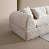 Corner Office Layra 2 Seater Boucle Compressed Modular Sofa