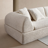 Corner Office Layra 4 Seater Boucle Compressed Modular Sofa