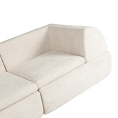 Corner Office Layra 4 Seater Boucle Compressed Modular Sofa with Chaise