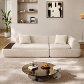 Corner Office Layra 3 Seater Boucle Compressed Modular Sofa with Chaise