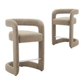 Corner Office 65cm Christina Upholstered Counter Stools