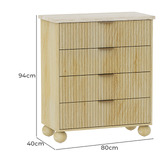 Corner Office Reed 4 Drawer Chest