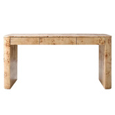 Corner Office Natalie Burl Wood Writing Desk