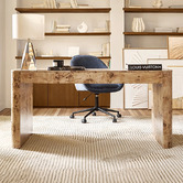 Corner Office Natalie Burl Wood Writing Desk