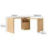 Corner Office Lola Swivel Desk