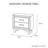 Southern Stylers Airlie Acacia Bedside Table