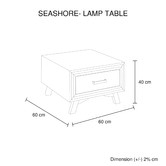 Southern Stylers Airlie Acacia Lamp Table