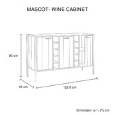 Southern Stylers Sunbury Wine Cabinet
