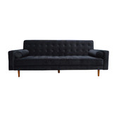 Southern Stylers Plast 3 Seater Velvet Sofa Bed