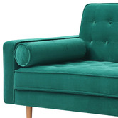 Southern Stylers Plast 3 Seater Velvet Sofa Bed
