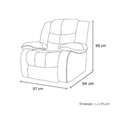 Southern Stylers Ipanema Faux Leather Recliner Chair