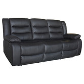 Southern Stylers Ipanema 3 Seater Faux Leather Recliner Sofa