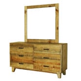 Southern Stylers Ridge Pine Wood Dresser with Mirror