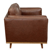 Southern Stylers Tan Brooklyn Faux Leather 2 Seater Sofa