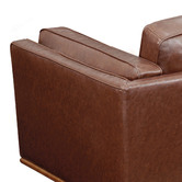 Southern Stylers Brown Brooklyn Faux Leather Armchair