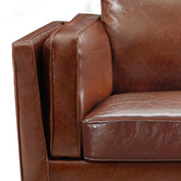 Southern Stylers Brown Brooklyn Faux Leather Armchair