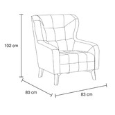 Southern Stylers Xenthe Polyester Armchair