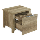 Southern Stylers Alexa 2 Drawer Bedside Table