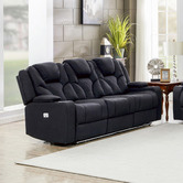Southern Stylers Luella 3 Seater Upholstered Reclining Sofa