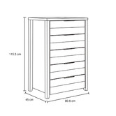 Southern Stylers Alexa 5 Drawer Tallboy