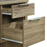 Southern Stylers Alexa Rustic 2 Drawer Office Desk