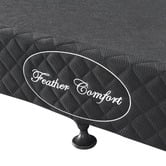 Southern Stylers Black Gabbie Upholstered Bed Base