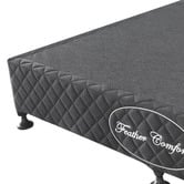 Southern Stylers Black Gabbie Upholstered Bed Base