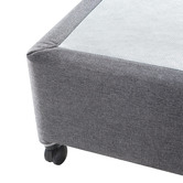 Southern Stylers Charcoal Liffle Upholstered Bed Base
