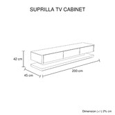 Southern Stylers 200cm Ulrich TV Unit