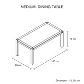 Southern Stylers Belmont Acacia Wood Dining Table